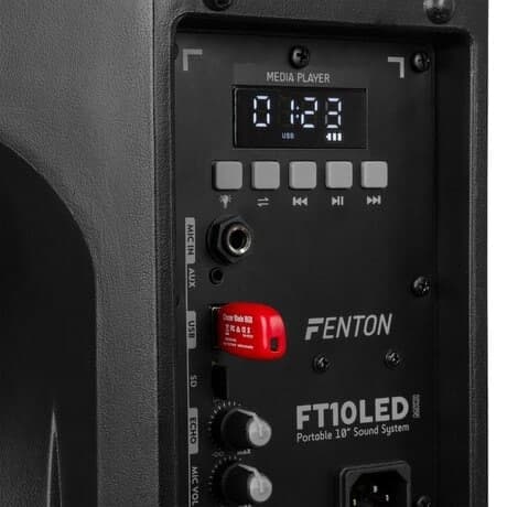 Fenton FT10LED MK2 Bärbart Ljudsystem 10" 450W peak effekt