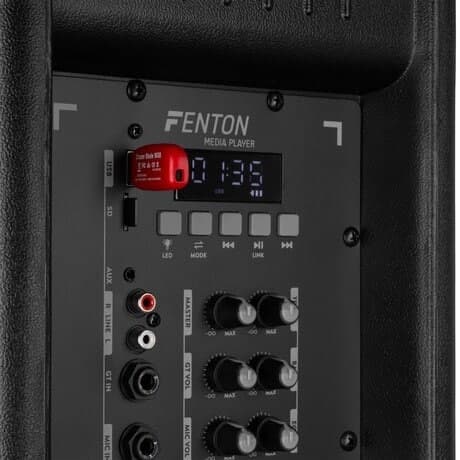 Fenton FT212LED MK2 Bärbart Ljudsystem 2x 12" 1400W peak effekt