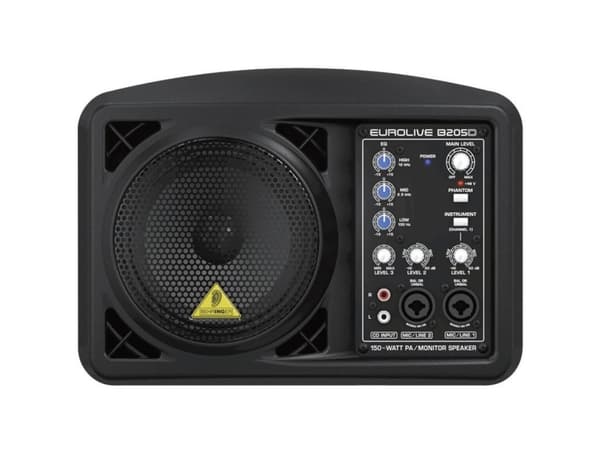 Behringer EUROLIVE B205D, Golv, 125 W, 6 ohm (O), 105 - 10000 Hz, D, Svart