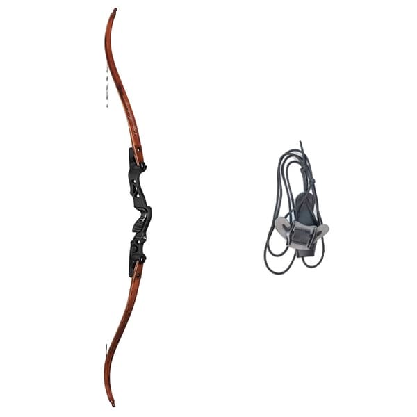 Recurvebåge, ILF-system, 25-60lbs Viktområde, trä 60lbs