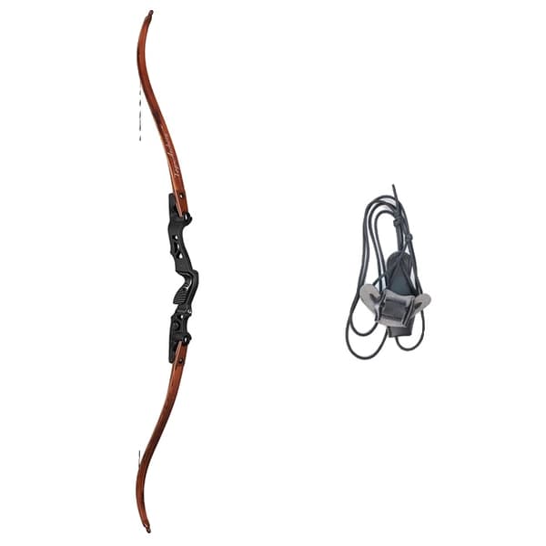 Recurve Bue, ILF System, Vægtområde på 25-60lbs, træ 35lbs