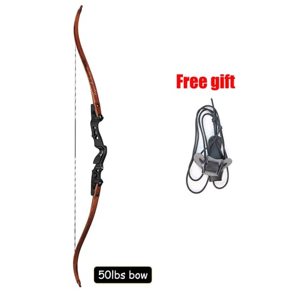Recurve Bue, ILF System, Vægtområde på 25-60lbs, træ 50lbs