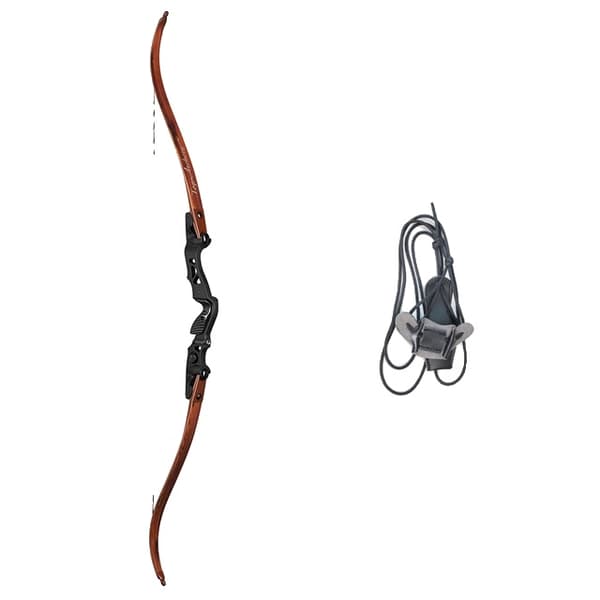 Recurve Bue, ILF System, Vægtområde på 25-60lbs, træ 50lbs