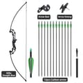 Miniatyrbillede 2 af 2: Recurve Bue, Sammenklappeligt Design, Sigtepunkt, Type B 40lbs sæt 1