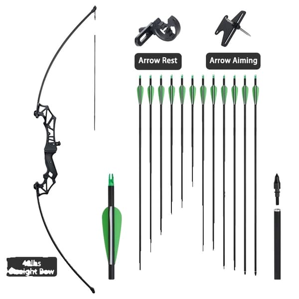 Recurve Bue, Sammenklappeligt Design, Sigtepunkt, Type B 40lbs sæt 1