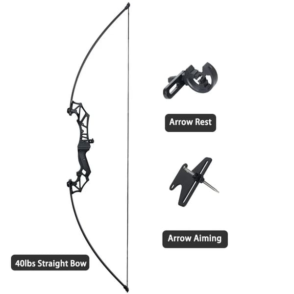 Recurve Bue, Sammenklappeligt Design, Sigtepunkt, Type B 40Ibs