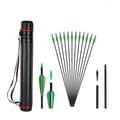 Miniatyrbillede 1 af 2: Pile af pile, 31 tommer kulfiberpil, recurve/compound bue, Gul