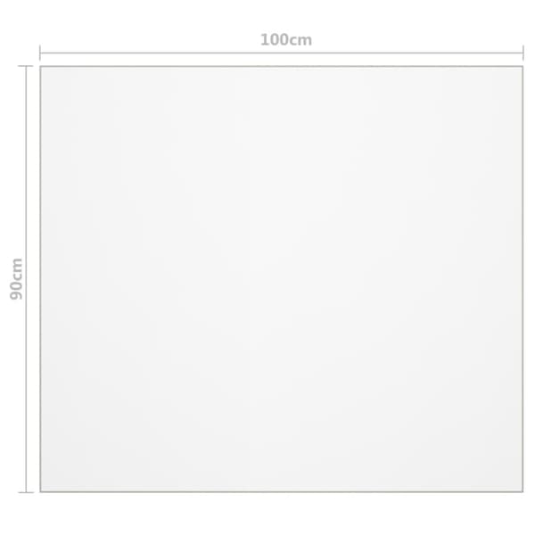 vidaXL bordbeskytter 100x90 cm 2 mm PVC mat