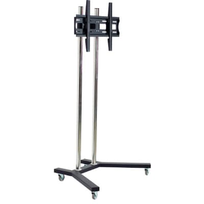 TR1 Wózek do monitorów 40-75 cali VESA 100×100 - 600×400 80 kg 360-1740 mm Svart, Rostfritt stål