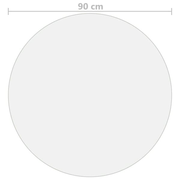 Pöytäsuoja matta Ø 90 cm 2 mm PVC