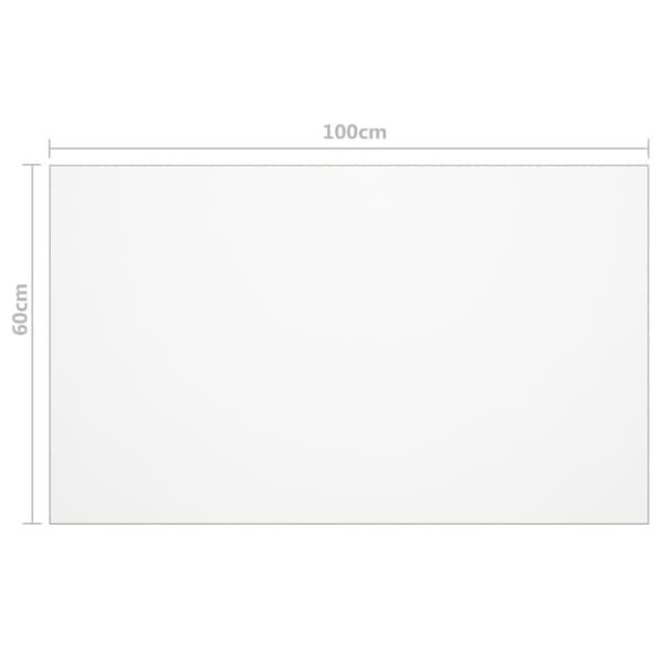 vidaXL Pöytäsuoja matta 100x60 cm 2 mm PVC - Pöytätarvikkeet
