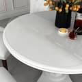 Pikkukuva 1 / 6: vidaXL Pöytäsuoja läpinäkyvä Ø 70 cm 2 mm PVC -  Pöytätarvikkeet