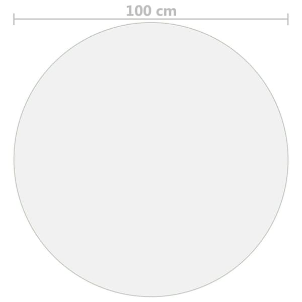 vidaXL Bordsskydd matt Ø 100 cm 2 mm PVC - Bordstillbehör