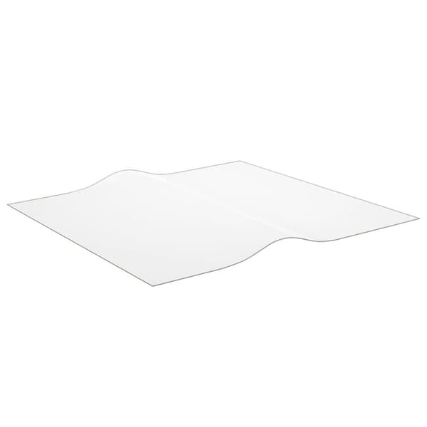 vidaXL Pöytäsuoja läpinäkyvä 90x90 cm 2 mm PVC - Pöytätarvikkeet