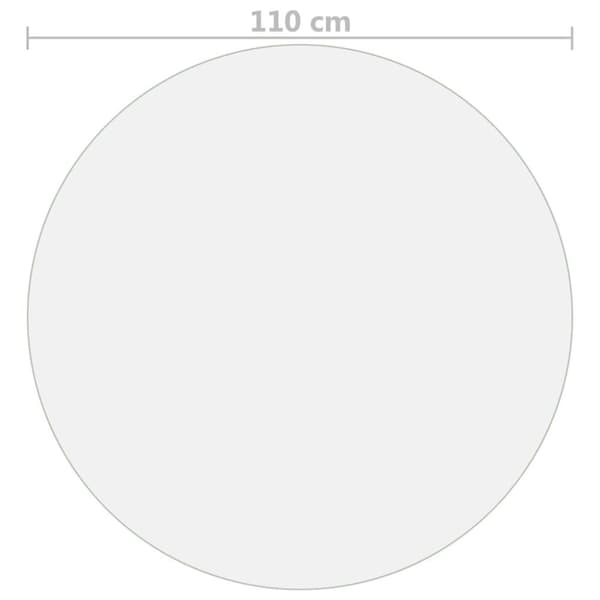 vidaXL Pöytäsuoja matta Ø 110 cm 2 mm PVC - Pöytätarvikkeet