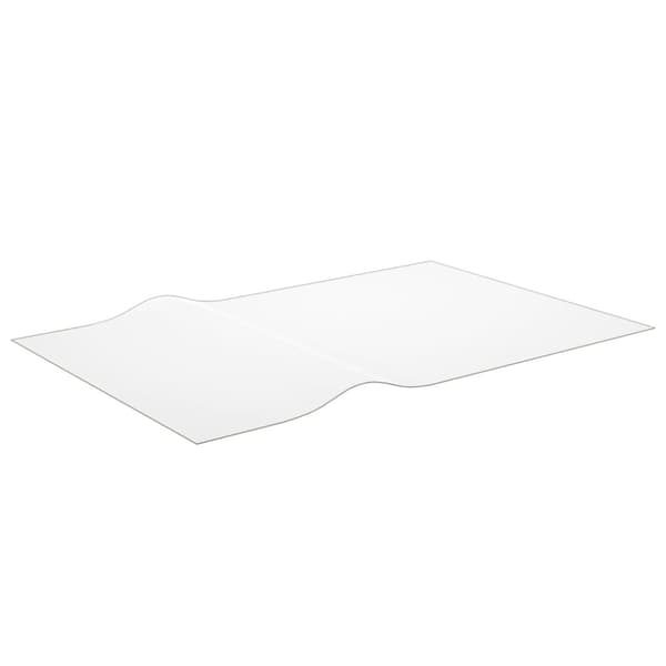 vidaXL Bordsskydd genomskinligt 100x60 cm 2 mm PVC - Bordstillbehör