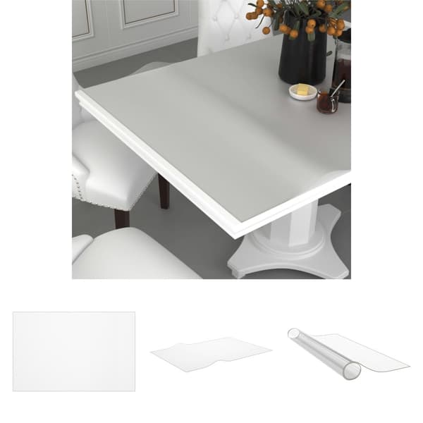 The Living Store bordbeskytter 140x90 cm 1,6 mm PVC mat - Borde – tilbehør