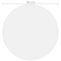 Miniatyrbillede 6 af 6: The Living Store bordbeskytter Ø 90 cm 2 mm PVC transparent -  Borde – tilbehør