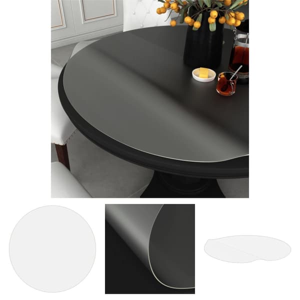The Living Store bordbeskytter Ø 110 cm 2 mm PVC mat - Borde – tilbehør