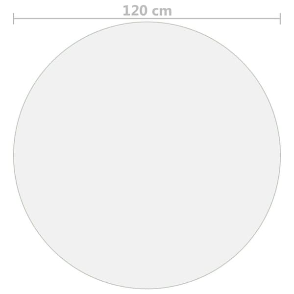The Living Store Bordsskydd genomskinligt Ø 120 cm 2 mm PVC -  Bordstillbehör
