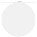 Miniatyrbild 6 av 6: Bordstillbehör - Living Bordsskydd genomskinligt Ø 110 cm 2 mm PVC