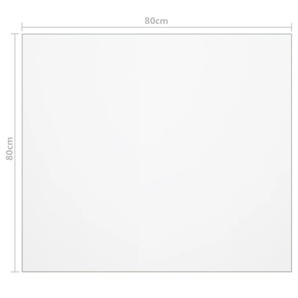 Borde – tilbehør - Living bordbeskytter 80x80 cm 1,6 mm PVC transparent
