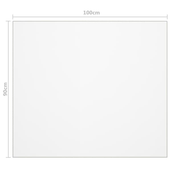 Borde – tilbehør - Living bordbeskytter 100x90 cm 1,6 mm PVC mat
