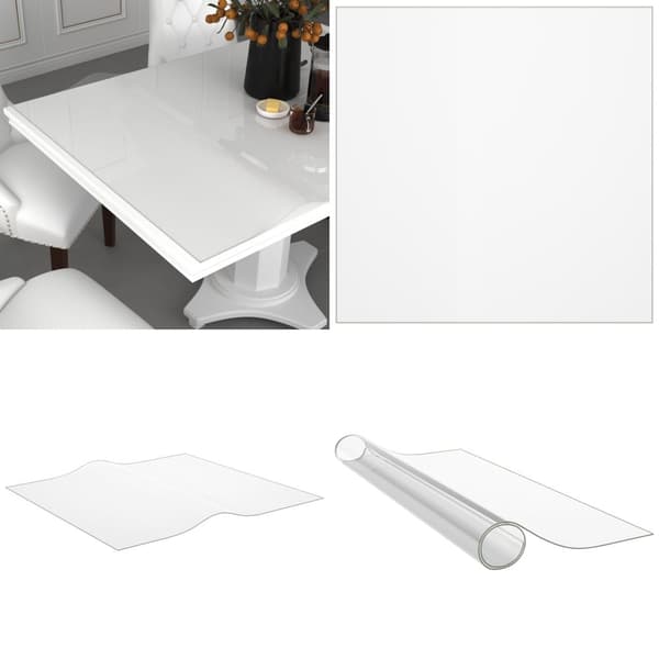 Bordbeskytter 80x80 cm 1,6 mm PVC transparent - Bordbeskytter - Bordbeskyttere - Home & Living