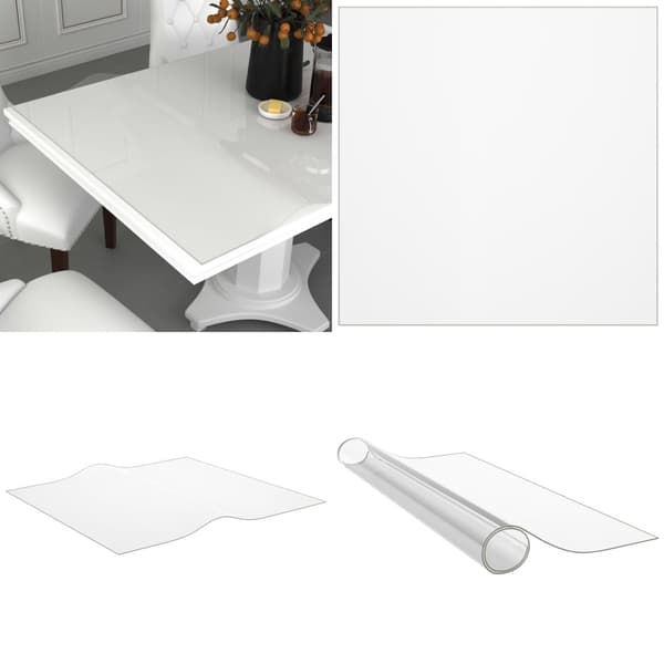 Bordbeskytter 90x90 cm 1,6 mm PVC transparent - Bordbeskytter - Bordbeskyttere - Home & Living