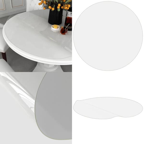 Pöytäsuoja läpinäkyvä Ø 60 cm 2 mm PVC - Pöytäsuoja - Pöytäsuojat - Home & Living
