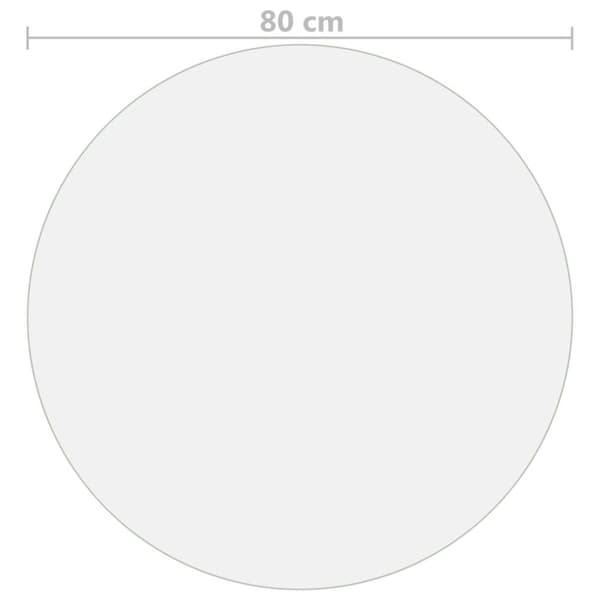Bordbeskytter Ø 80 cm 2 mm PVC mat - Bordbeskytter - Bordbeskyttere - Home & Living