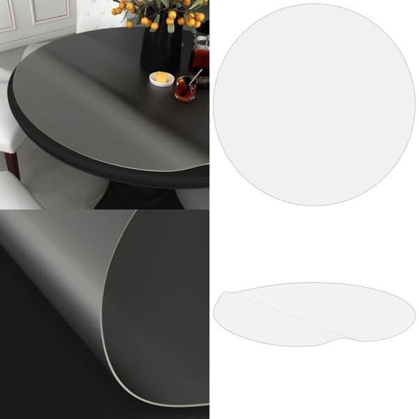 Bordbeskytter Ø 80 cm 2 mm PVC mat - Bordbeskytter - Bordbeskyttere - Home & Living