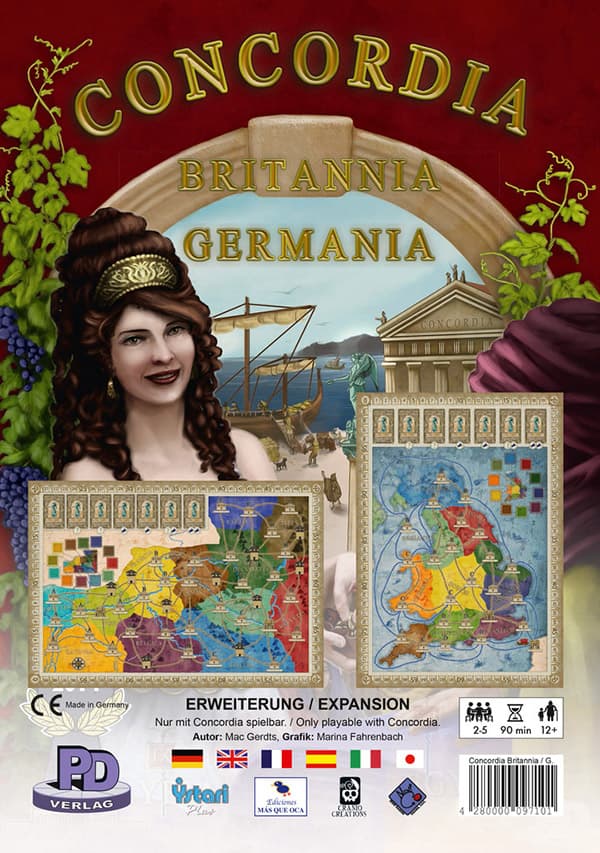Concordia: Britannia & Germania Map Expansion - BrÃ¦tspil