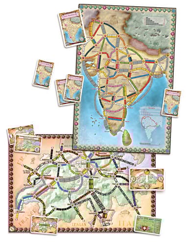 Ticket To Ride Map Coll. #2 India-Switzerland - BrÃ¦tspil
