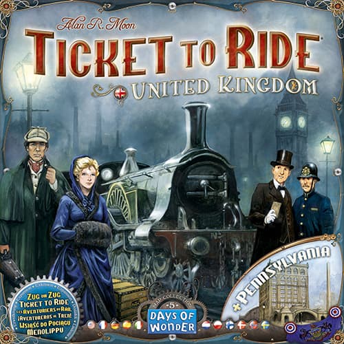 Ticket To Ride Map Coll. #5 UK Pennsylvania - Brætspil