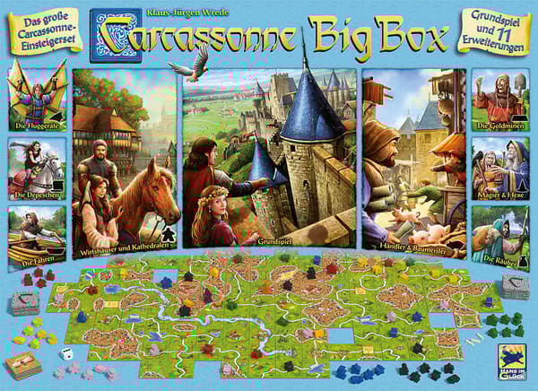 Carcassonne: Big Box 6 (Dansk version) - BrÃ¦tspil