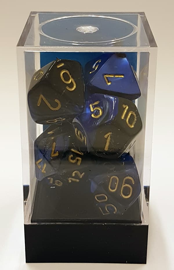 T?rningsset - Gemini Black-Blue (CHX26435) - Brætspil