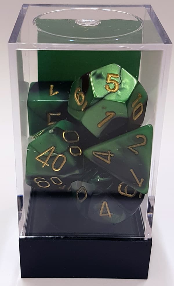 T?rningsset - Gemini Black-Green (CHX26439) - Brætspil