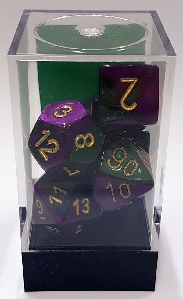 T?rningsset - Gemini Green-purple (CHX26434) - Brætspil