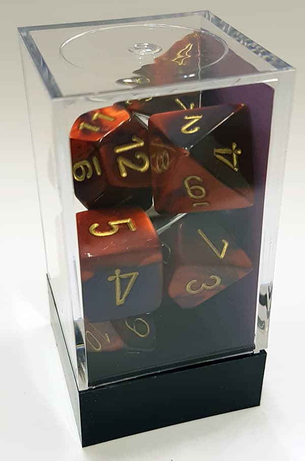 T?rningsset - Gemini Purple-Red (CHX26426) - Brætspil