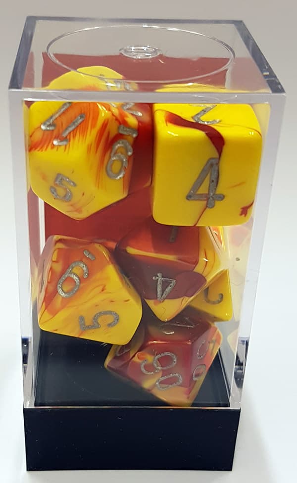 Tärningsset - Gemini Red-Yellow (CHX26450) - Brädspel