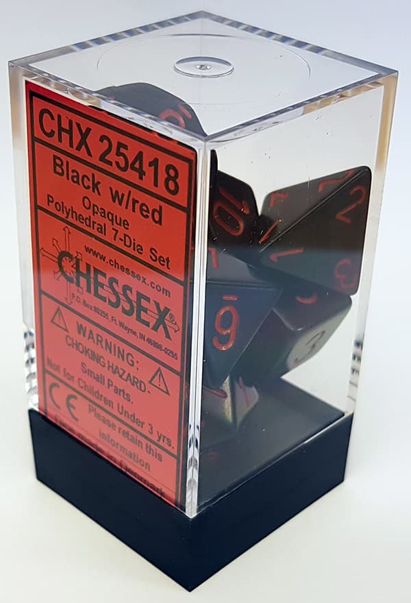 T?rningsset - Black Red (CHX25418) - Brettspil