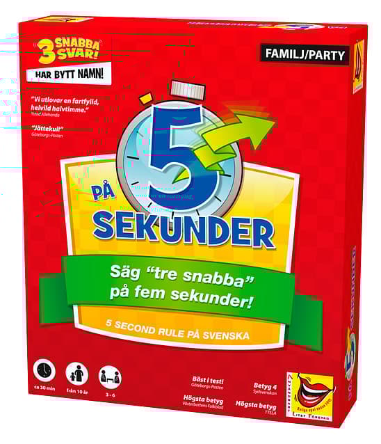 På 5 Sekunder (3 snabba svar) - Brädspel