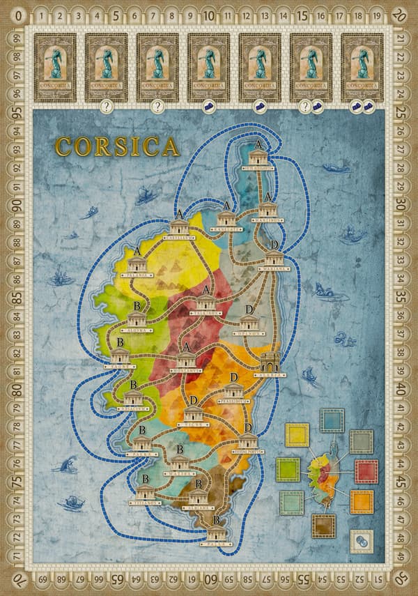 Concordia: Gallia & Corsica Map Expansion - BrÃ¦tspil