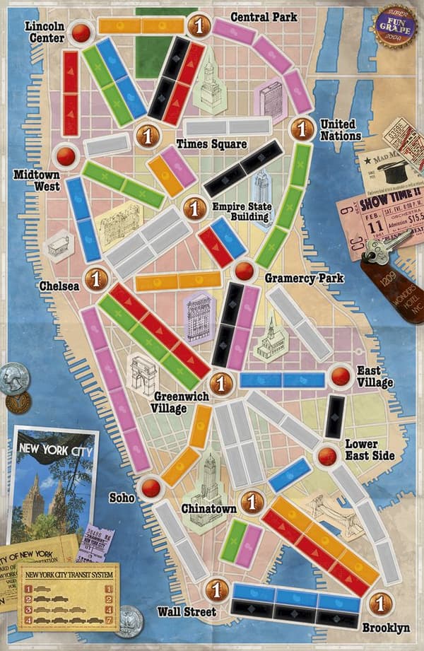 Ticket To Ride: New York - Brädspel