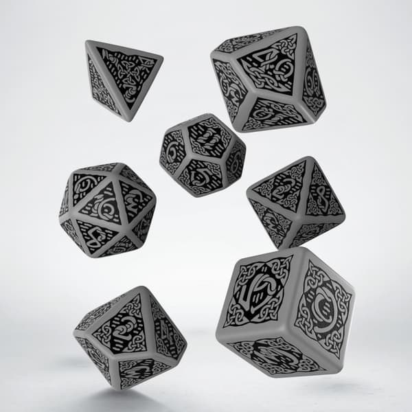 T?rningsset - Celtic Gray & black (SCER12) - Brætspil