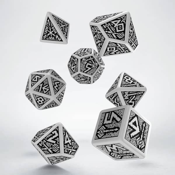 T?rningsset - Dwarven White & black (SDWA02) - Brætspil