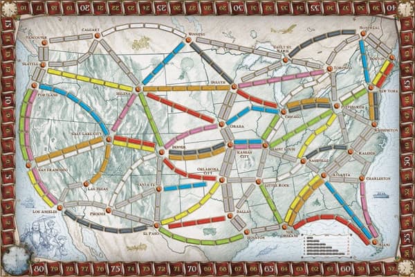 Spill Ticket To Ride, USA, Brettspill (SE/NO/DK)