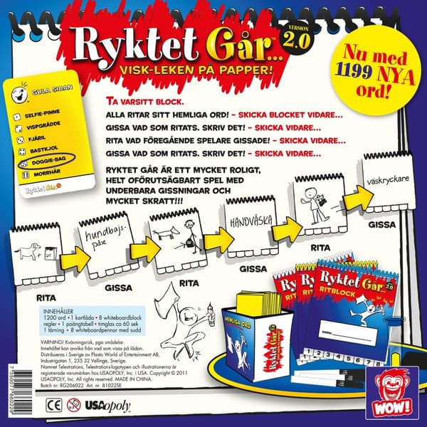 Ryktet går 2.0, Sällskapsspel (SE), WoW