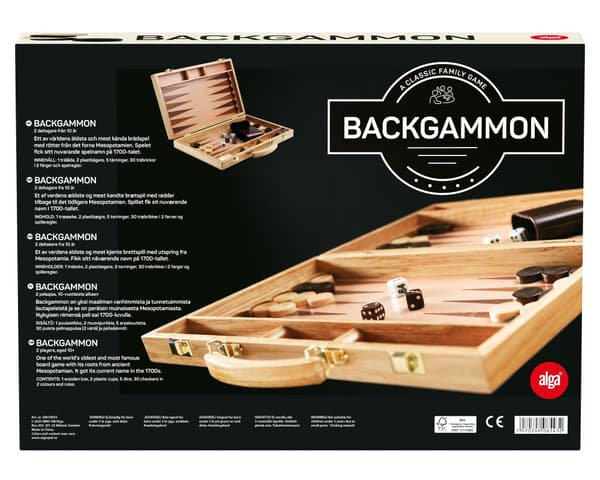 Backgammon, Alga (SE/FI/NO/DK/EN)